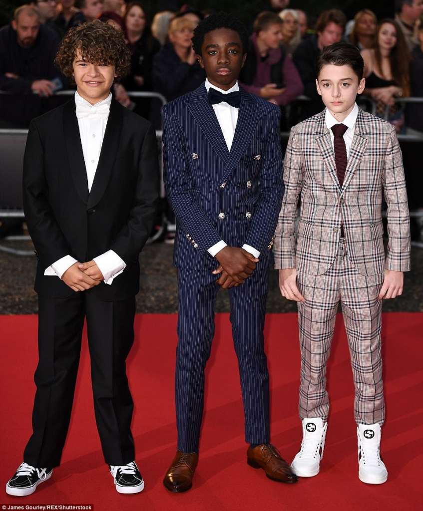 Gaten Matarazzo, Caleb McLaughlin and Noah Schnapp