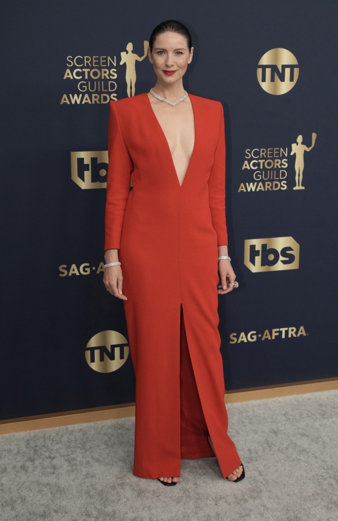 Caitríona Balfe in Saint Laurent