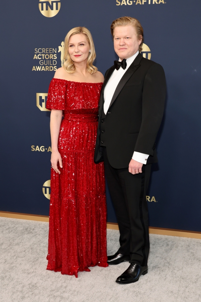 Kirsten Dunst in Erdem and Jesse Plemons