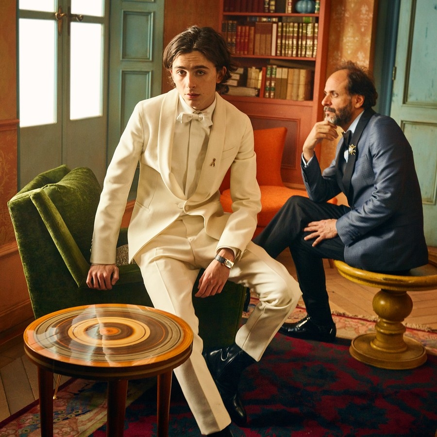 Timothee Chalamet and Luca Guadagnino